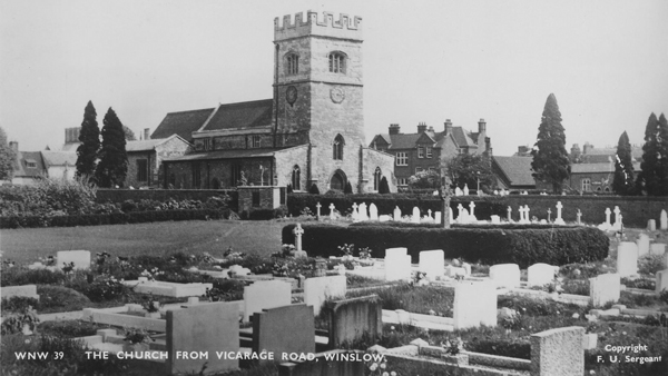 Bowling green absorbed by churchyard